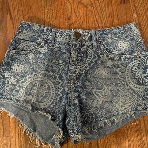 Size 24 Free People cut off shorts